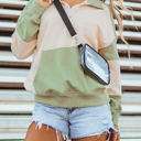 Green Large Anna Kangaroo Pocket Sweatshirt