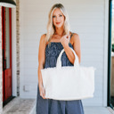  Presley Fray Canvas Tote