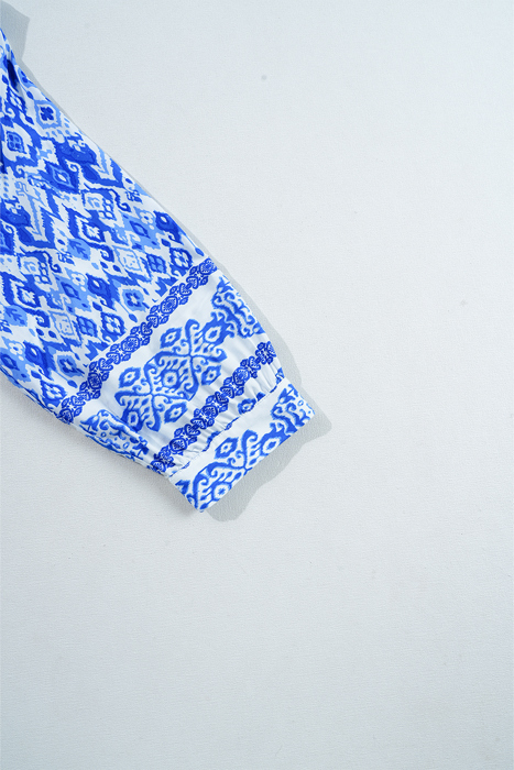 Anne 4 Sleeve Tied Blouse