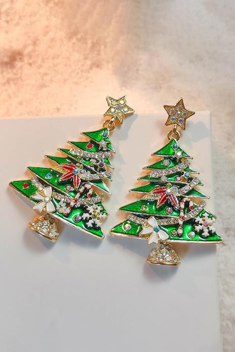 Anne Star Christmas Tree Earrings
