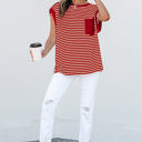  Annika Stripe Round Neck Tank Top