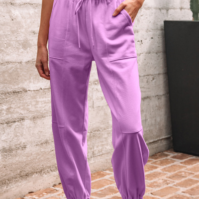 Antonella Solid Color Jogger Pants
