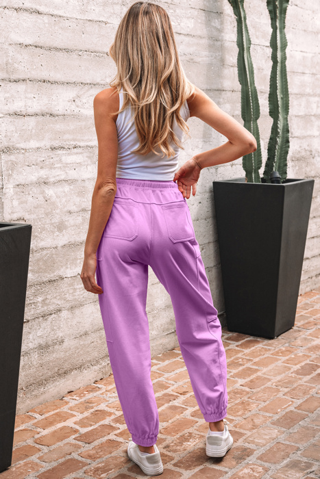 Antonella Solid Color Jogger Pants
