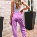  Antonella Solid Color Jogger Pants