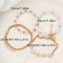  April Beaded Chain Bracelet Set