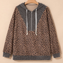  April Collar Zip Hooded Pullover