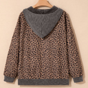  April Collar Zip Hooded Pullover