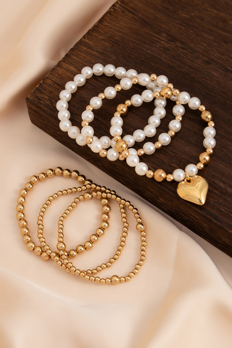April Pearl Beading Multilayer Bracelet