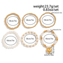  April Pearl Beading Multilayer Bracelet