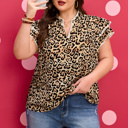  Arabella Ruffled Short Sleeve PLUS Blouse