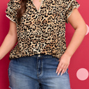  Arabella Ruffled Short Sleeve PLUS Blouse