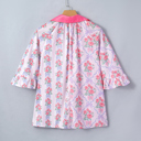  Araceli Ruffled Half Sleeve Shirt