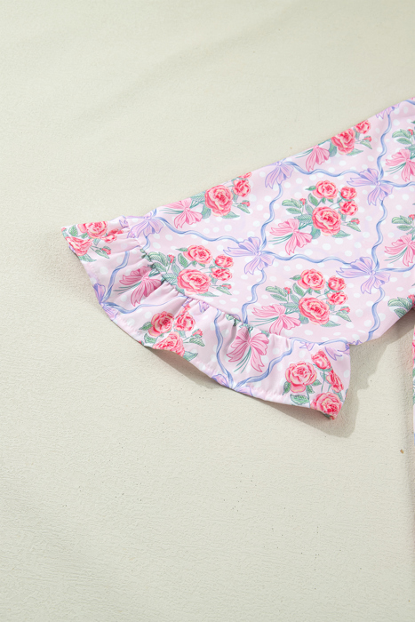 Araceli Ruffled Half Sleeve Shirt