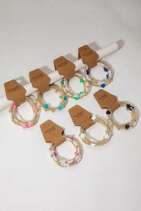 Arely Beaded Elastic Layered Bracelet