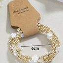  Arely Beaded Elastic Layered Bracelet