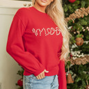  Aria Beaded Merry Casual Sweater