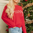  Aria Beaded Merry Casual Sweater