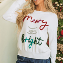  Aria Bright Graphic Christmas Sweater