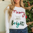  Aria Bright Graphic Christmas Sweater