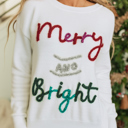  Aria Bright Graphic Christmas Sweater