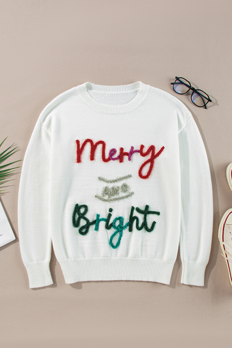 Aria Bright Graphic Christmas Sweater