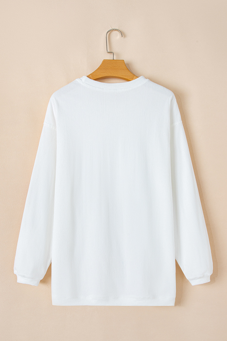 Aria Christmas Fashion Corded Sweatshirt