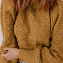  Aria Edge Balloon Sleeve Sweater