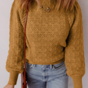  Aria Edge Balloon Sleeve Sweater