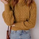  Aria Edge Balloon Sleeve Sweater