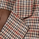  Aria Houndstooth Lapel Collar Blazer