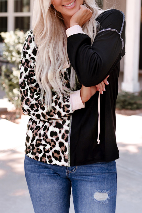 Aria Patchwork Hooded Sweatshirt