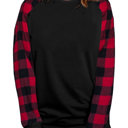  Aria Plaid Long Sleeve Sweatshirt