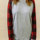  Aria Plaid Long Sleeve Sweatshirt