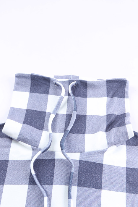 Aria Plaid Patchwork Cowl Sweatshirt