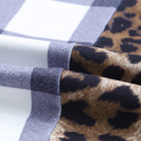  Aria Plaid Patchwork Cowl Sweatshirt