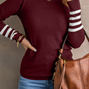  Aria Sleeve Plain Knit Sweater