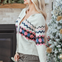  Aria Stripe Geometric Up Sweater