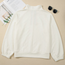  Aria Striped Collar Baggy Sweatshirt