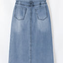  Ariah High Waist Midi Denim Skirt