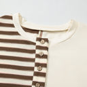  Ariana Stripe Stitched Oversized Sweatshirt