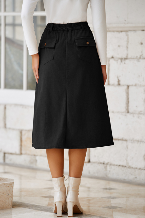 Arianna High Waist Midi Skirt