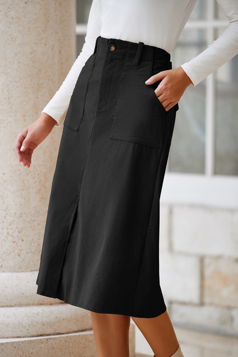 Arianna High Waist Midi Skirt
