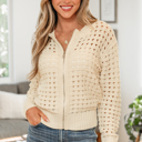 Beige Large Ariella Up Drop Shoulder Sweater