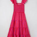  Arisbeth Stripe Flutter Sleeve Maxi Dress