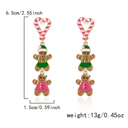  Ariya Heart Pendant Christmas Earrings