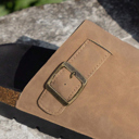  Ariyah Suede Buckle Detail Slippers