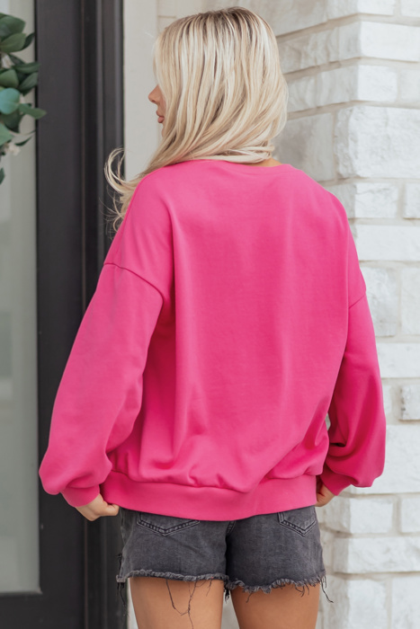 Armani Clover Embroidered Loose Pullover