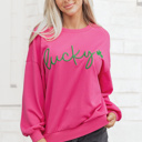  Armani Clover Embroidered Loose Pullover