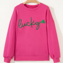  Armani Clover Embroidered Loose Pullover