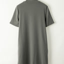  Asha High Neck Cross Seam T-shirt Dress